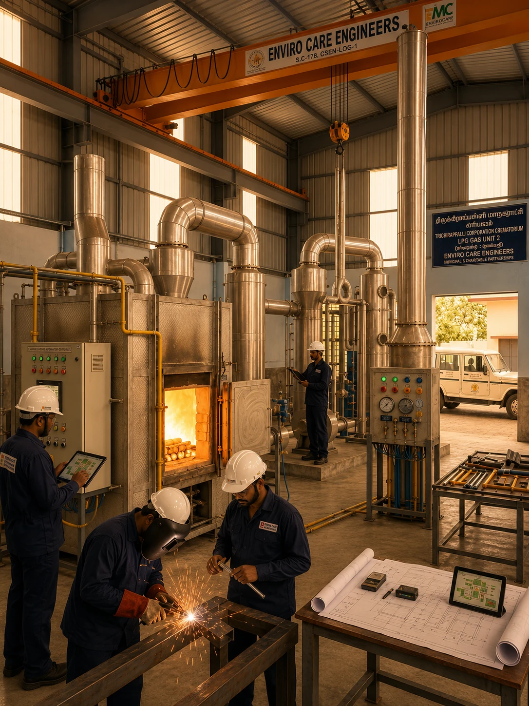 Gas Crematorium System