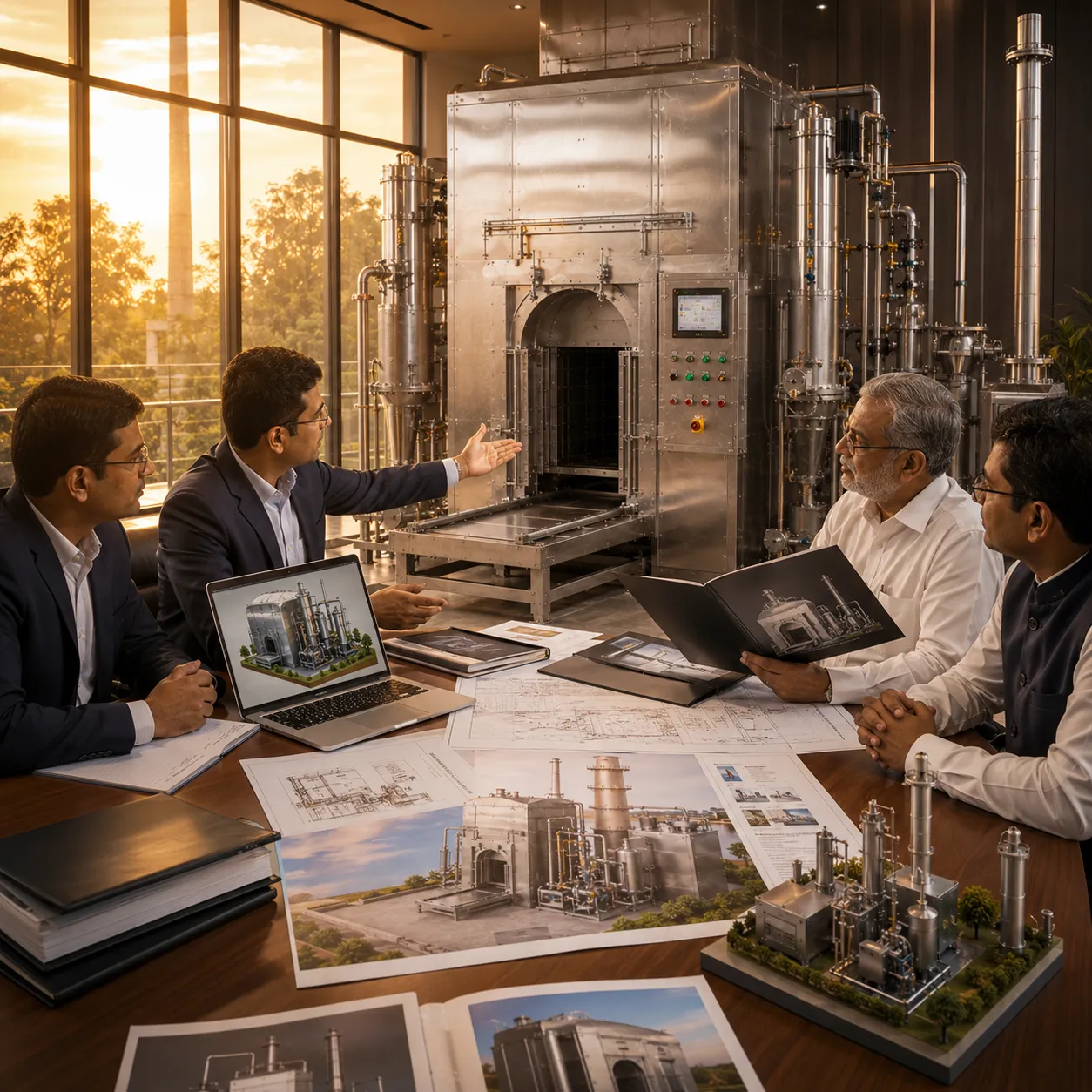 Gas Crematorium System