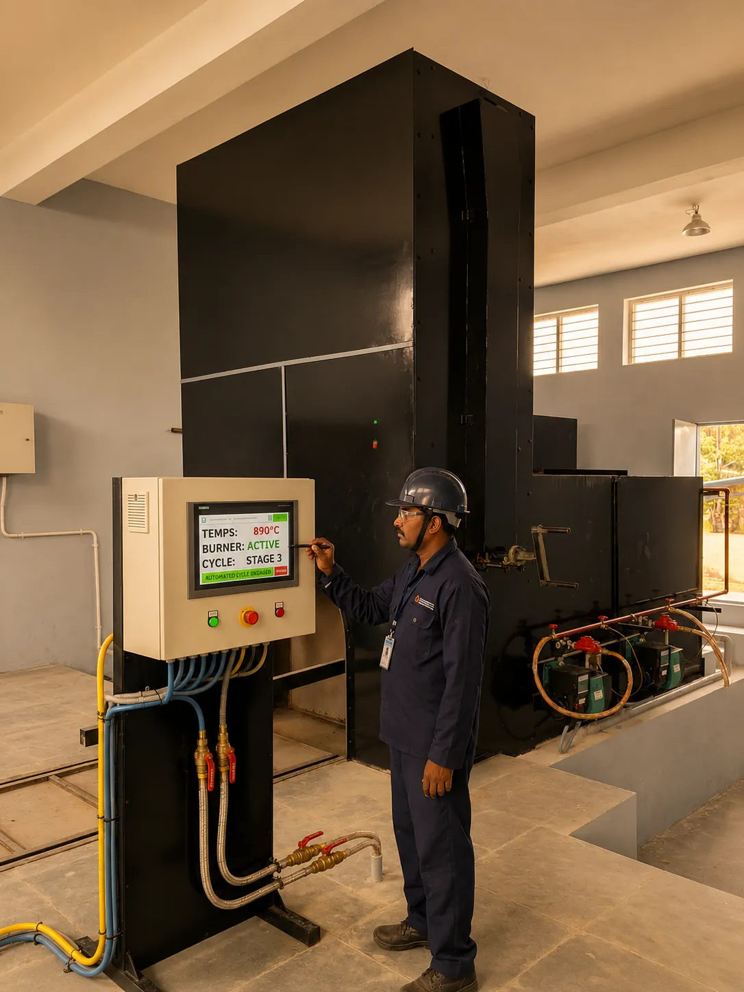 Gas Crematorium System